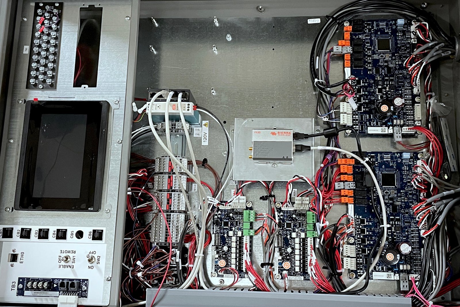 A control box assembly unit